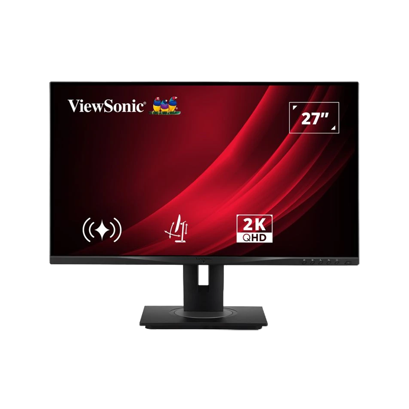 ViewSonic VG2748A-2K LED Office Monitor 68,58 cm (27 Zoll) Schwenk und höhenverstellbar mit Pivot und intelligenten Sens...