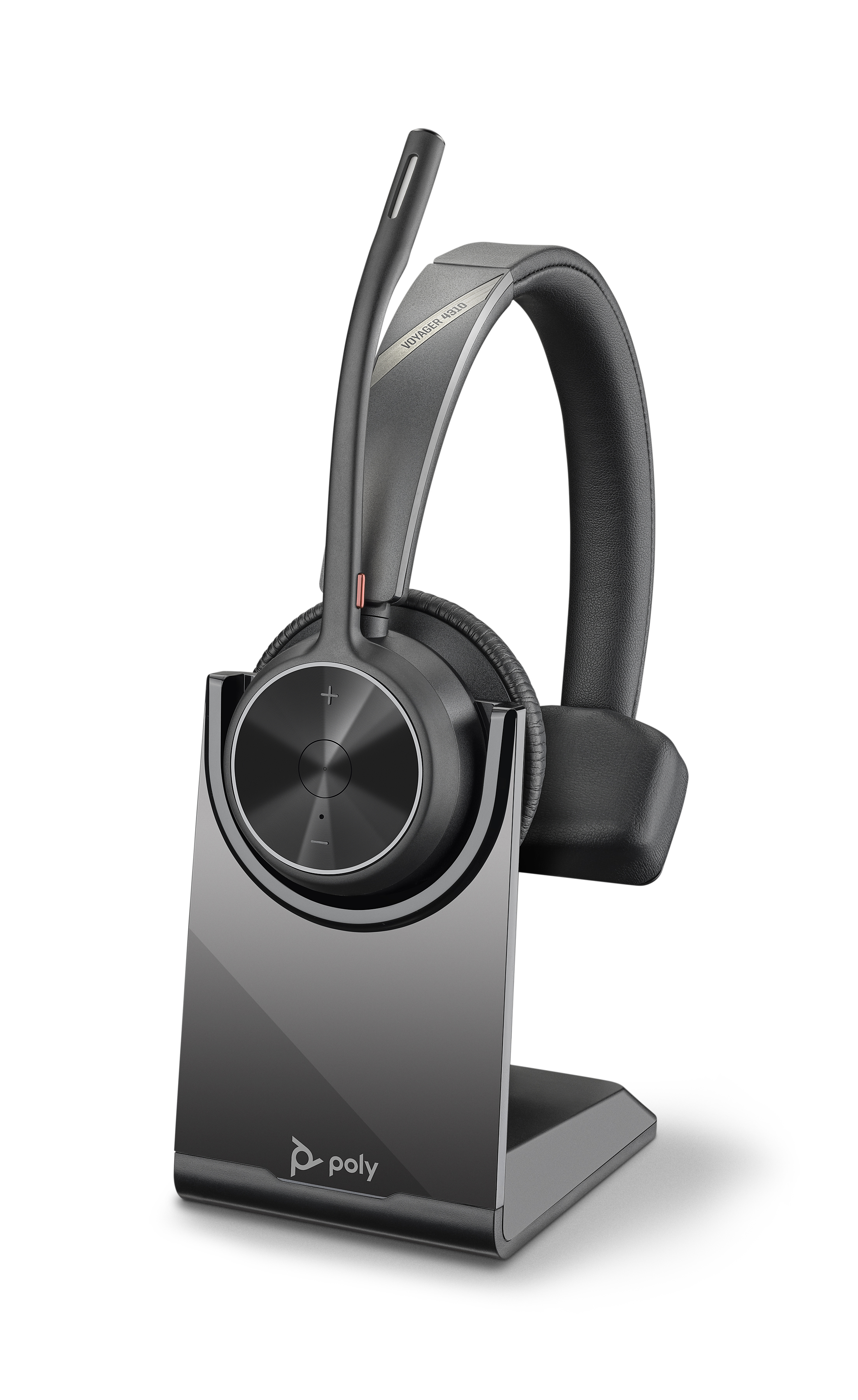 Poly Plantronics Voyager 4310 UC Bluetooth Headset, Nano Dongle USB-A Anschluss, Ladestation, Monaural