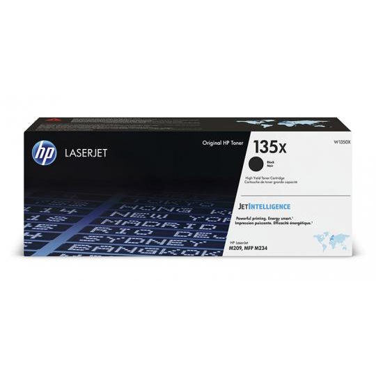 HP 135X W1350X LaserJet Tonerkartusche Schwarz 2.400 Seiten Mit hoher Reichweite | Kompatibilität: HP LaserJet M209 und MFP M234
