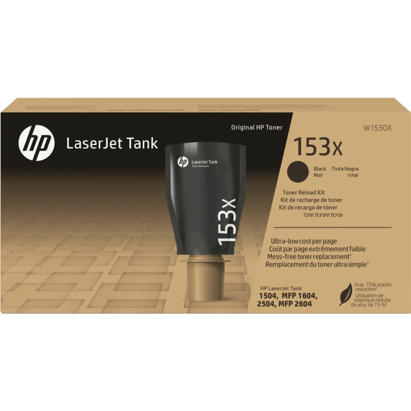HP 153X W1530X LaserJet Tank Toner-Nachfüllkit Schwarz Kompatibilität: HP LaserJet Tank 1504, 2504, MFP 1604 und MFP 2604