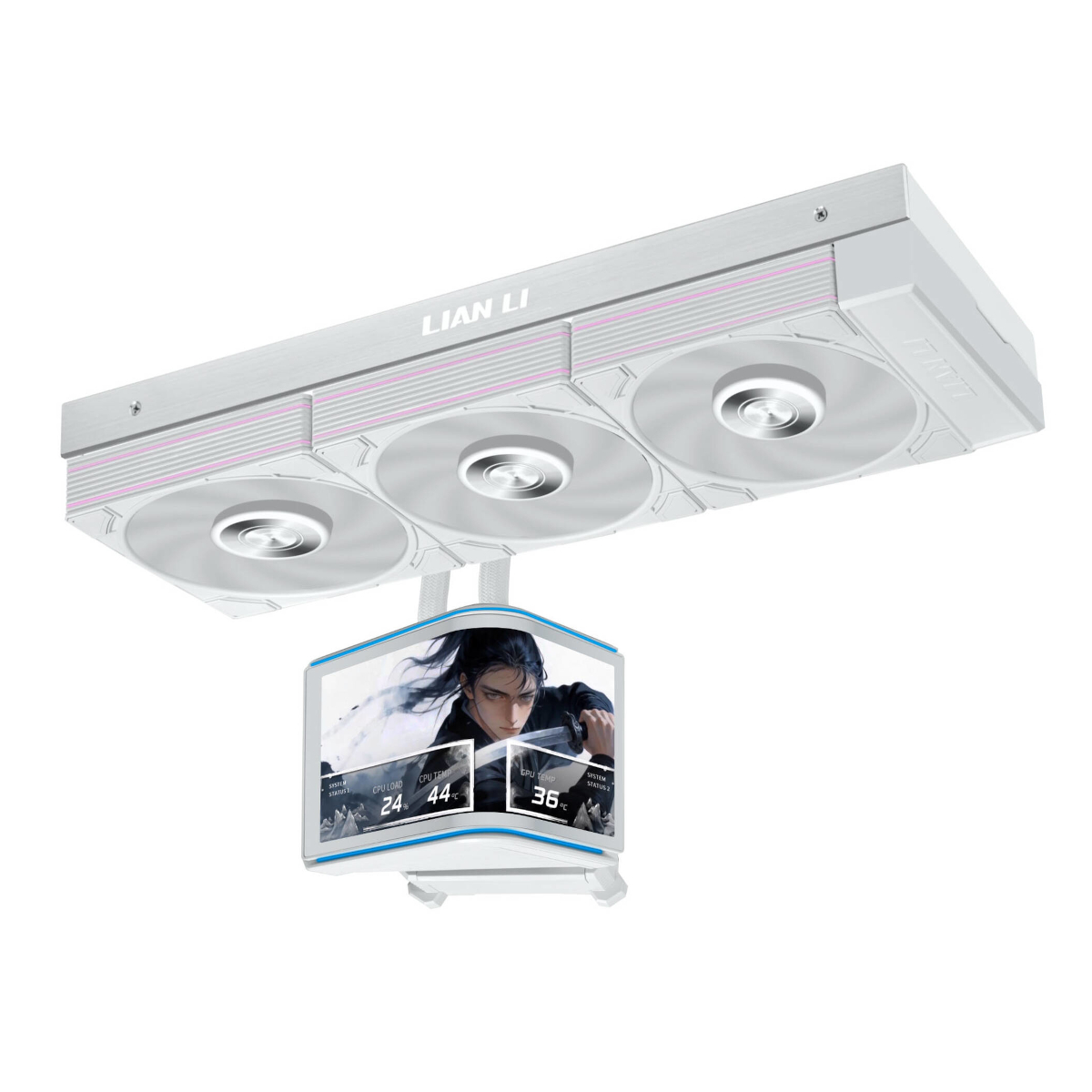 Lian Li HydroShift II OLED Curved 360P28 weiß | AiO-Wasserkühlung