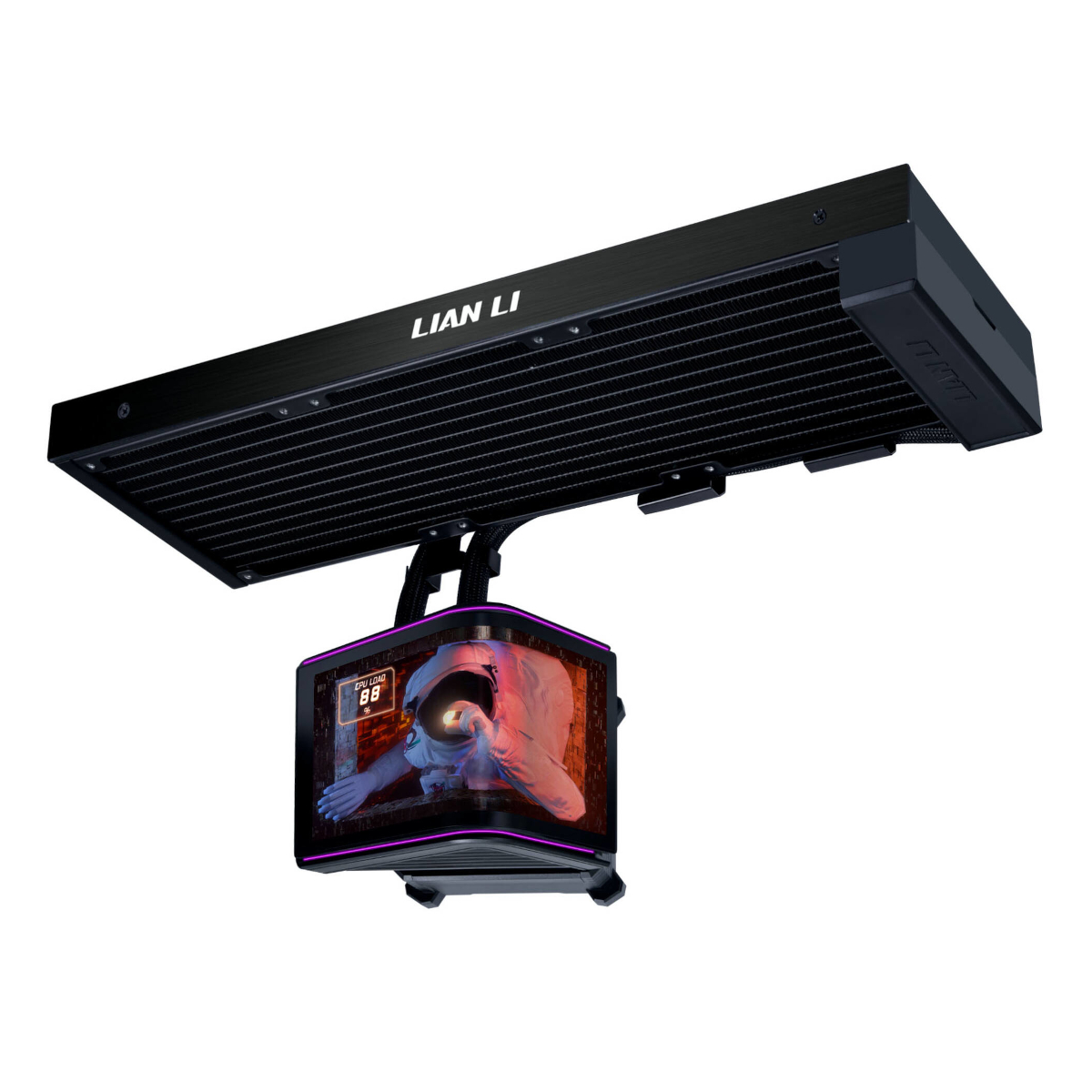 Lian Li HydroShift II OLED Curved 360Fanless schwarz | AiO-Wasserkühlung
