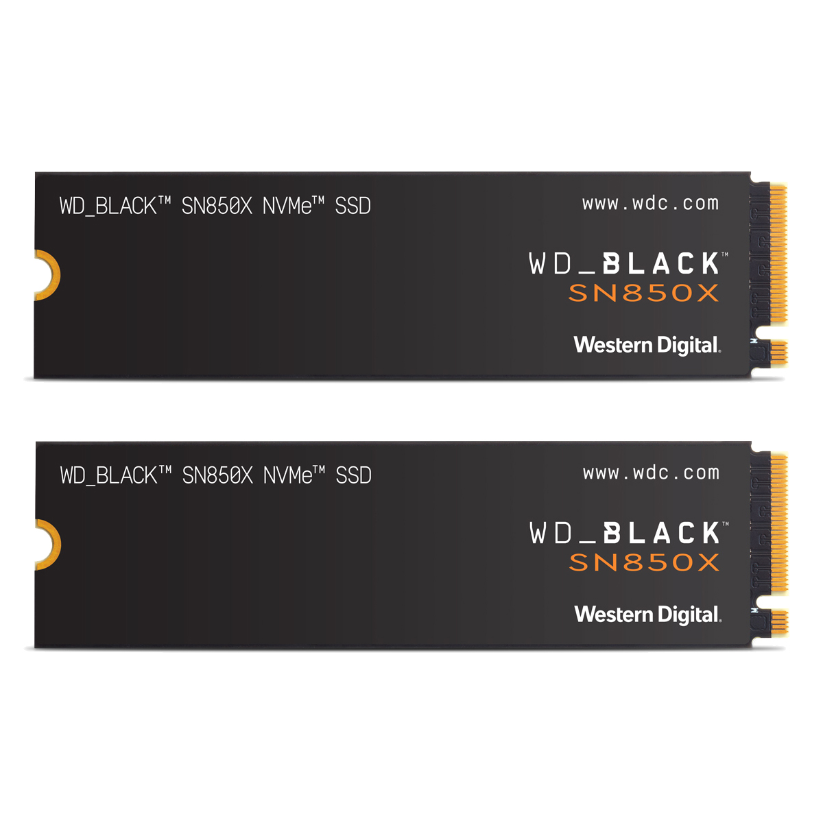 2er Pack WD_BLACK SN850X SSD 4TB M.2 2280 PCIe Gen4 NVMe Internes Solid-State-Module