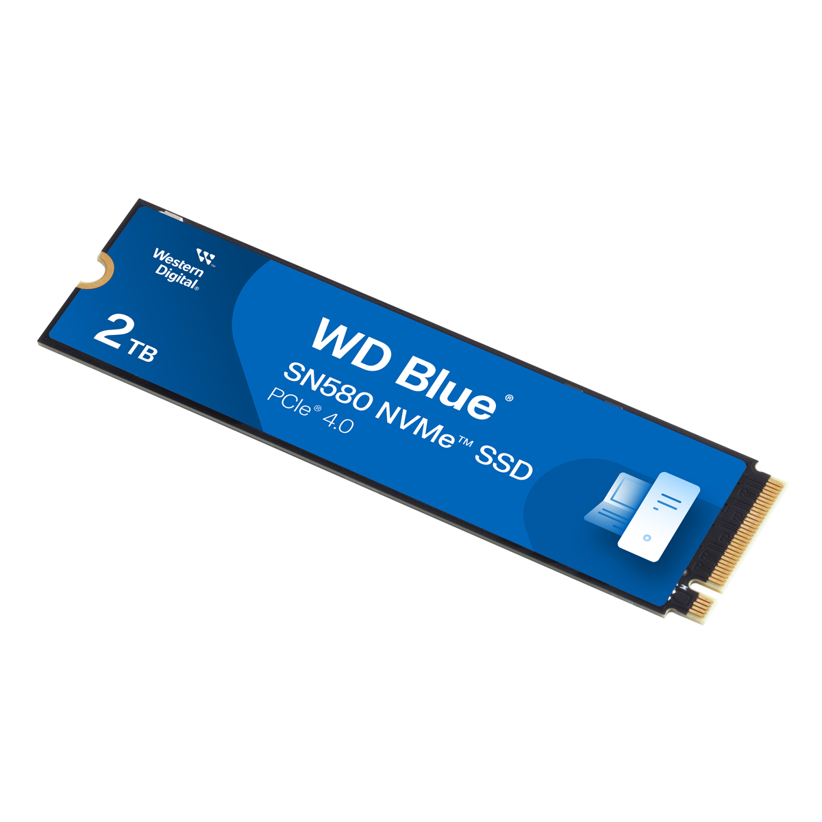 WD Blue SN580 SSD 2TB M.2 PCIe Gen4 NVMe - Solid-State-Drive