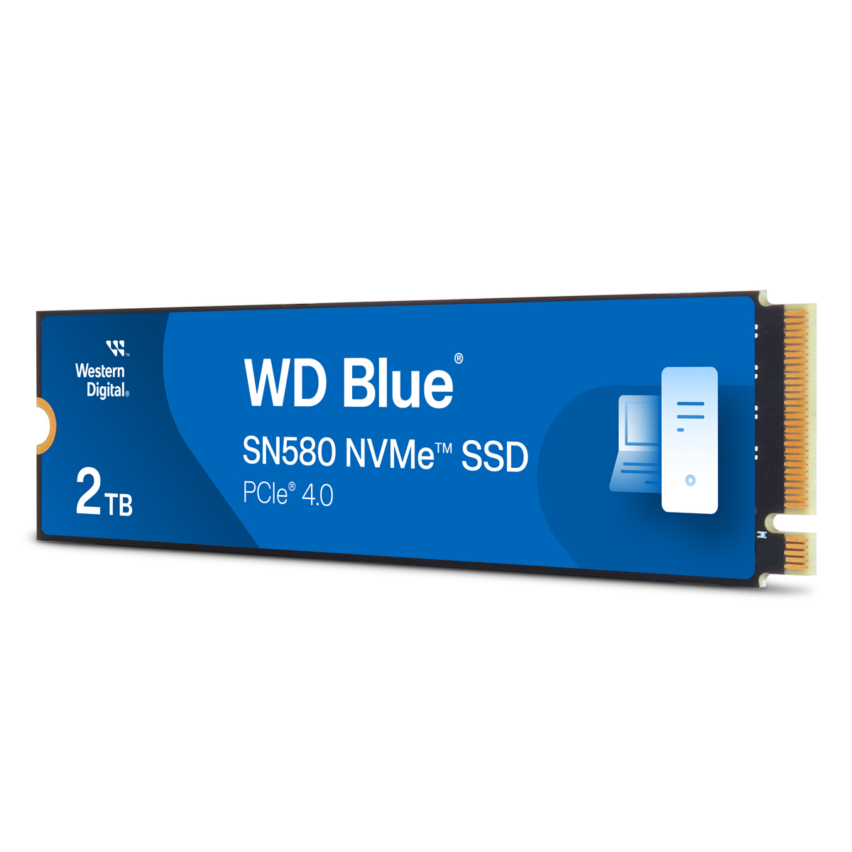 WD Blue SN580 SSD 2TB M.2 PCIe Gen4 NVMe - Solid-State-Drive