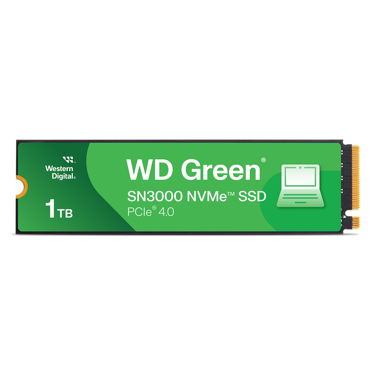 Image of WD Green SN3000 SSD 1TB M.2 2280 PCIe Gen4 NVMe Internes Solid-State-Module