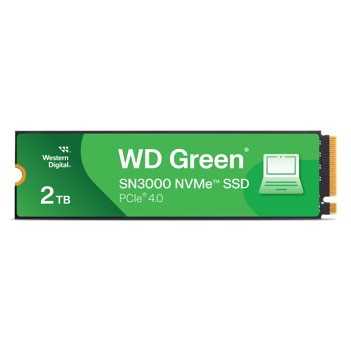 Image of WD Green SN3000 SSD 2TB M.2 2280 PCIe Gen4 NVMe Internes Solid-State-Module