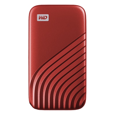 WD My Passport SSD 2TB Rot Externe Solid-State-Drive, USB 3.2 Gen 2x1