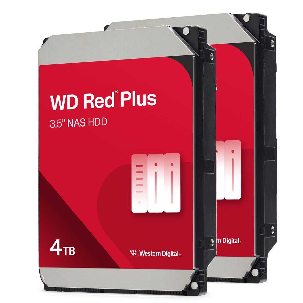 2er Pack Western Digital WD Red Plus 4TB 3.5 Zoll SATA