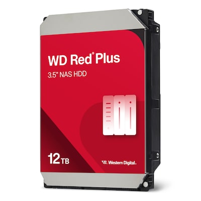 Western Digital WD Red Plus 12TB 3.5 Zoll SATA Interne NAS Festplatte (CMR)