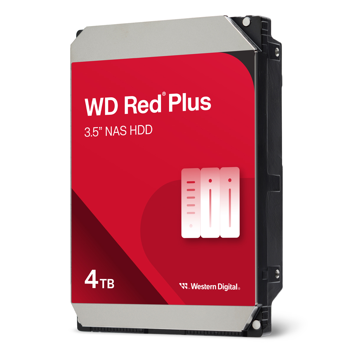 Thumbnail - Western Digital WD Red Plus 4TB 3.5 Zoll SATA 256MB Interne NAS Festplatte (CMR)