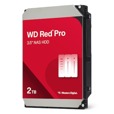 Western Digital WD Red Pro 2TB 3.5 Zoll SATA Interne CMR NAS Festplatte