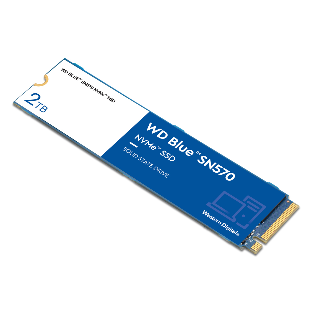 【美品】WD Blue SN570 2TB NVMe SSD M.2 2280 WD Blue SN570 NVMe SSD 2TB M.2 2280 PCIe 3.0 x4 - Solid-State