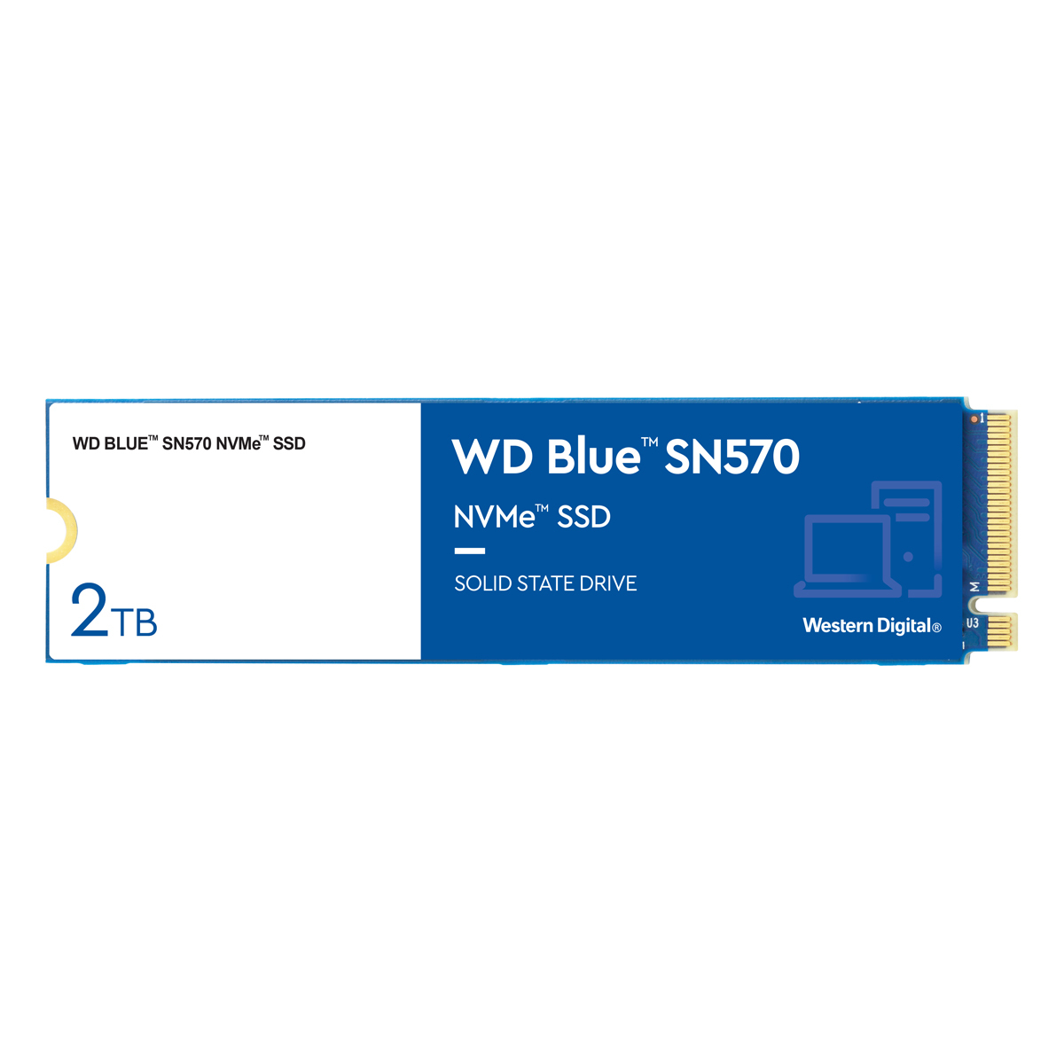 WD Blue SN570 NVMe SSD 2TB M.2 2280 PCIe 3.0 x4 - Solid-State