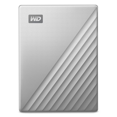 WD My Passport Ultra 2TB Silber Externe Festplatte, USB 3.2 Gen 1x1
