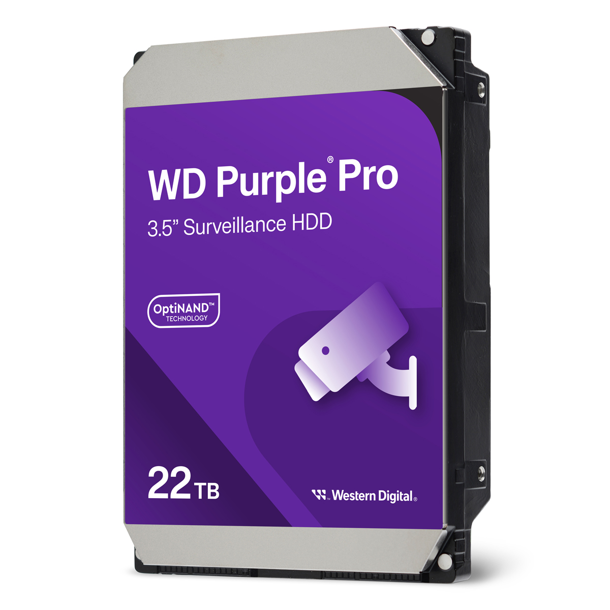 Western Digital WD Purple Pro 22TB 3.5 Zoll SATA Interne Surveillance Festplatte (CMR)