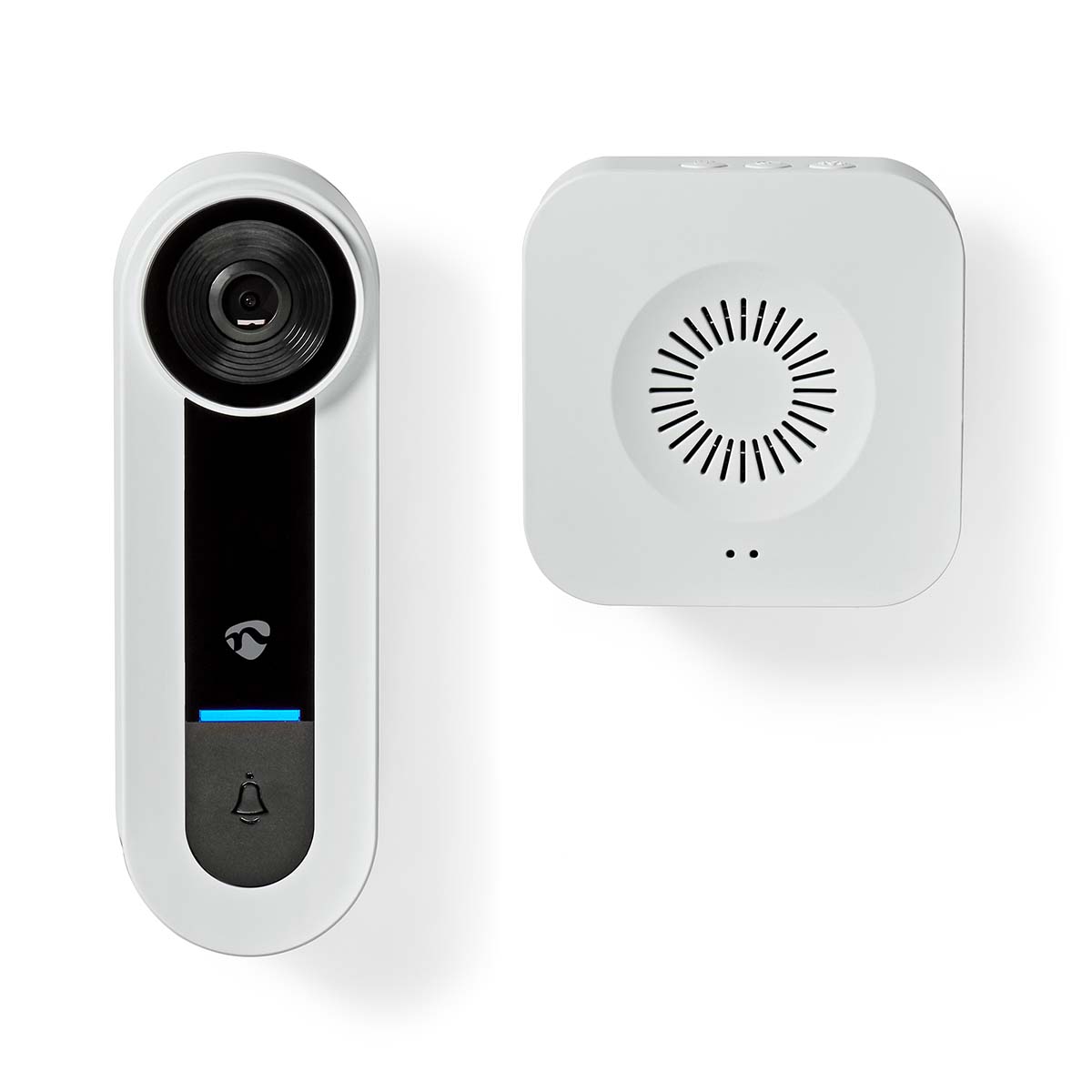 Nedis SmartLife Video-Türsprechanlage Wi-Fi | Batteriebetrieben / Netzstromversorgung | 1536x1536 | Cloud Storage (optio...