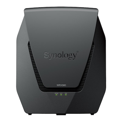 Synology WRX560 WLAN Mesh Router WiFi 6 (802.11ax), Dual-Band, bis zu 3.000 Mbit/s, 1x 2.5 GbE LAN/WAN, 3x GbE LAN, 1x G...