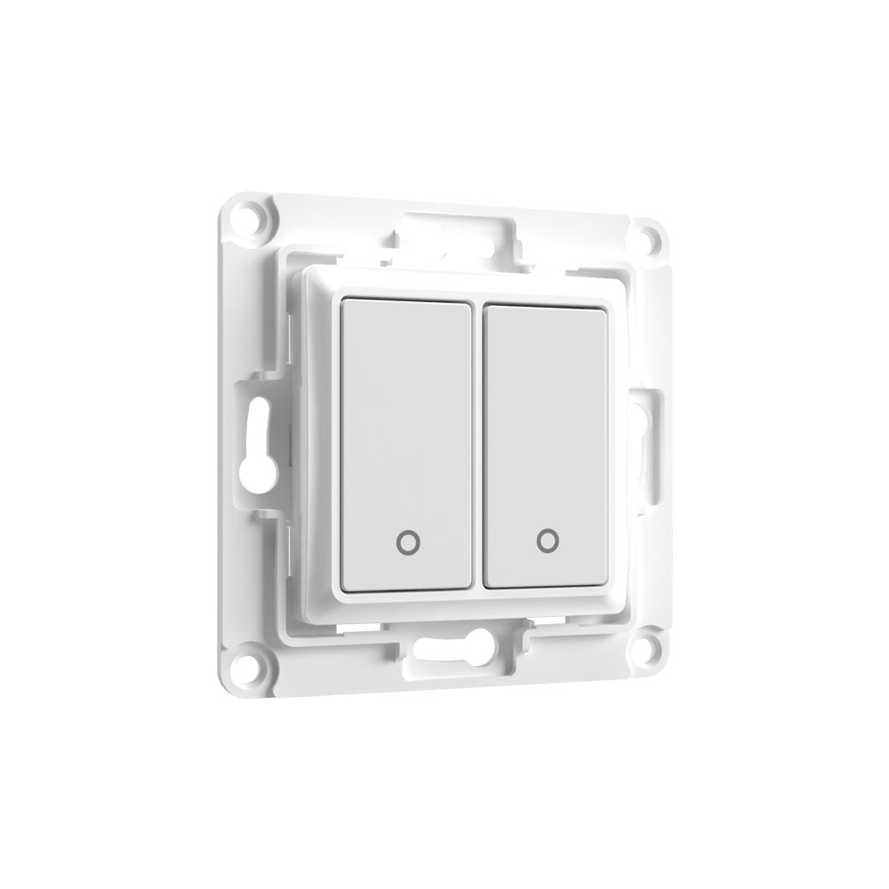 Shelly Wall Switch 2, Wandtaster 2-fach, weiß