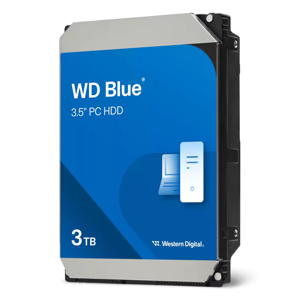 Western Digital WD Blue Desktop 3TB 3.5 Zoll SATA Interne PC Festplatte (CMR)