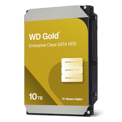 Western Digital WD Gold 10TB 3.5 Zoll SATA 6Gb/s - interne Enterprise Festplatte