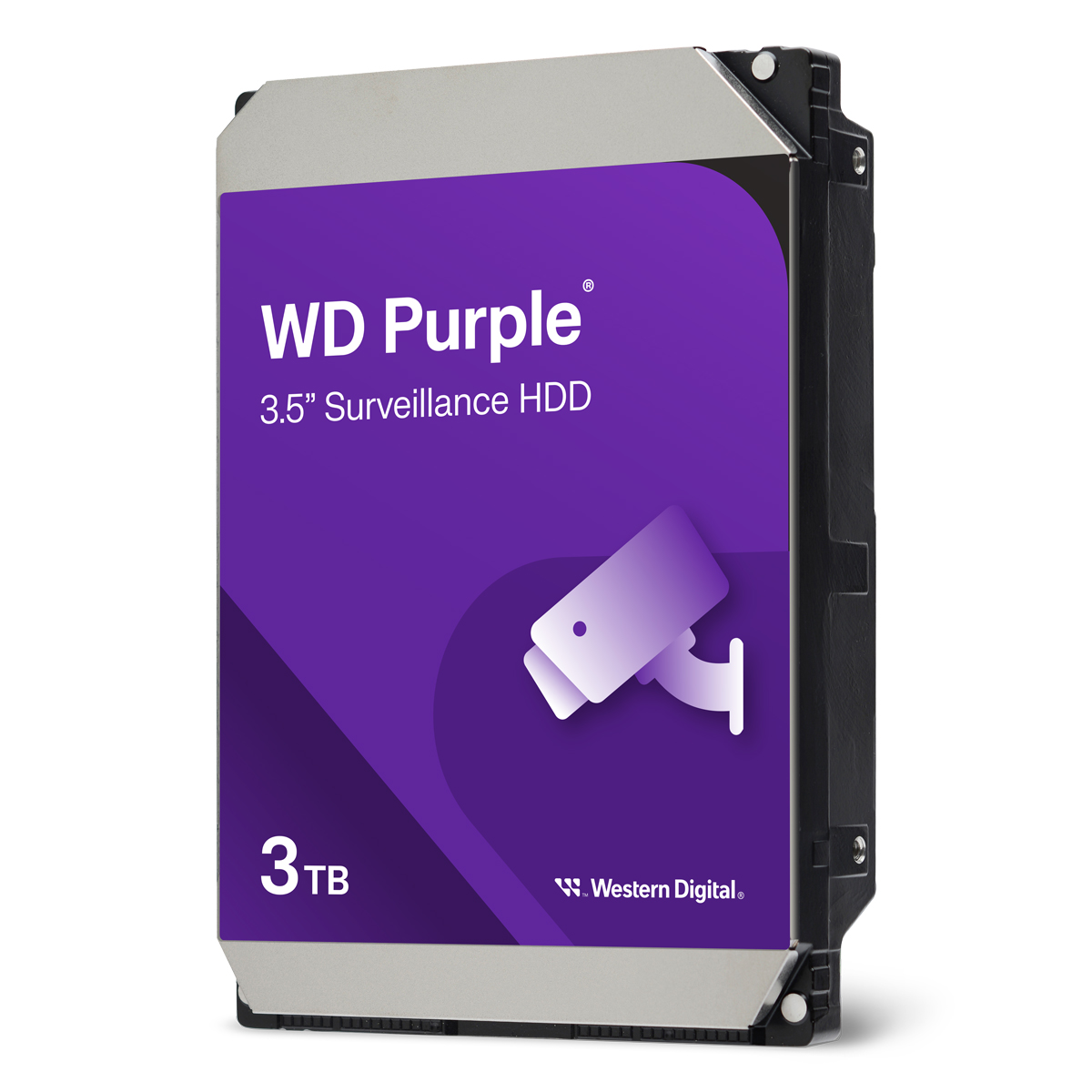Western Digital WD Purple 3TB 3.5 Zoll SATA 256MB Interne Surveillance Festplatte (CMR)