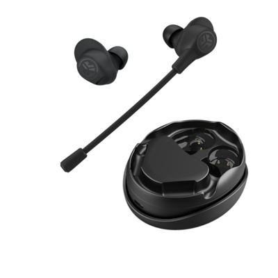 Jlab Work Buds True Wireless Earbuds Black Bluetooth In-Ear-Kopfhörer, Abnehmbares Mikrofon mit Geräuschunterdrückung