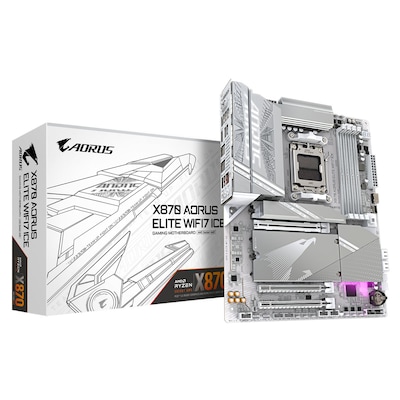 GIGABYTE X870 AORUS Elite WIFI7 ICE Mainboard Sockel AM5