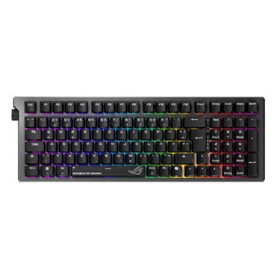 ASUS ROG Strix Morph 96 WL DE Gaming Tastatur - kabellose Gaming Tastatur mit hot-swap ROG NX V2-Switches, seitliche RGB-Beleuchtung