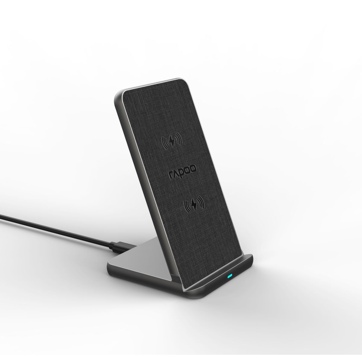 Rapoo Kabelloser QI-Ladestand "XC360", 15W, Grau B-Ware Kabelloses Qi-Laden - Ultraflaches Design mit Aluminiumlegierung...