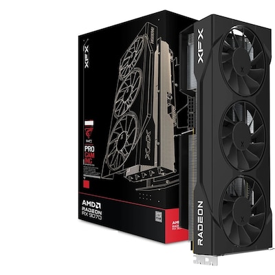 XFX Swift Radeon RX 9070 GRE Triple Fan Grafikkarte - 12GB GDDR6, HDMI, 3x DP