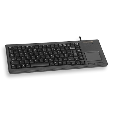 CHERRY XS Touchpad Keyboard G84-5500, kabelgebunden, inkl. Touchpad mit zwei Maustasten, schwarz - Modell: G84-5500LUMDE-2