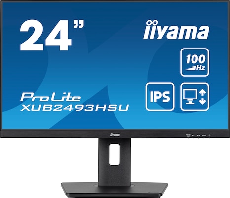 Iiyama ProLite XUB2493HSU-B7 B-Ware - 60,5 cm (23,8") IPS-Panel, Höhenverstellung