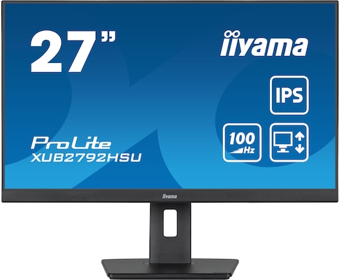 Iiyama ProLite XUB2792HSU-B6 Full-HD Monitor - IPS, Pivot, USB