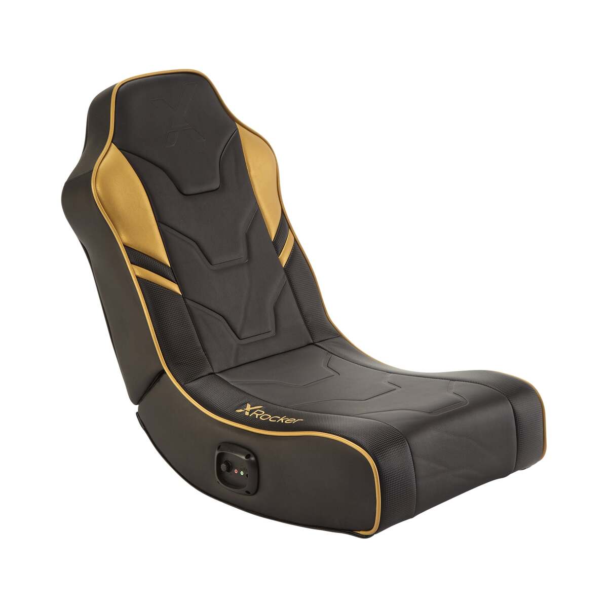 Xrocker X Rocker Shadow 2.0 Audio Floor Rocker Gaming Bodensessel - Schwarz/Gold