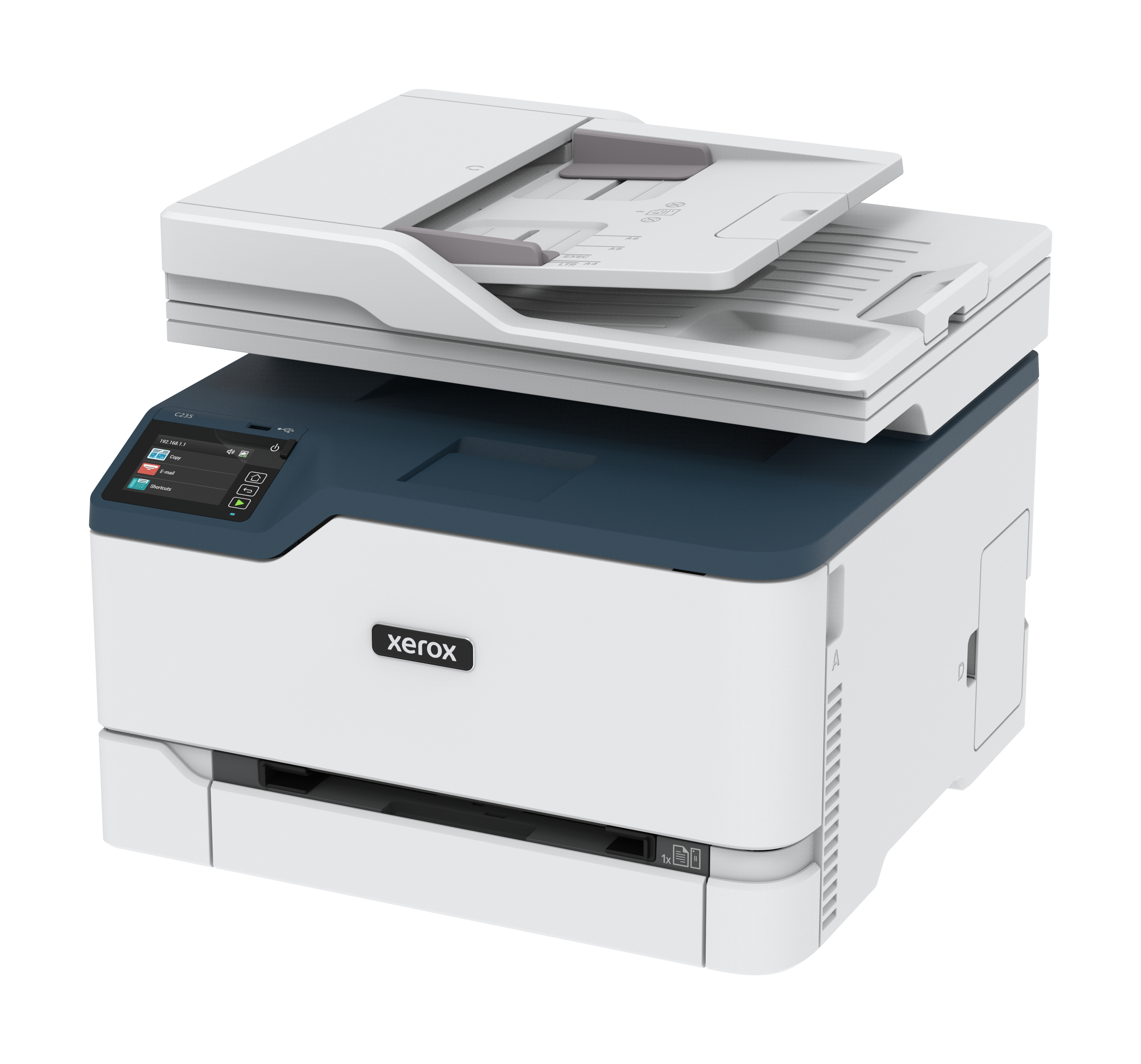 Xerox C235 Laser-Multifunktionsgerät Farbe B-Ware Xerox C235/DNI, A4, Laser, Farbdruck, Kopieren/Drucken/Scannnen/Faxen, 600 x 600 DPI, 22 Minuten pro Drucker Produkt Bild 2