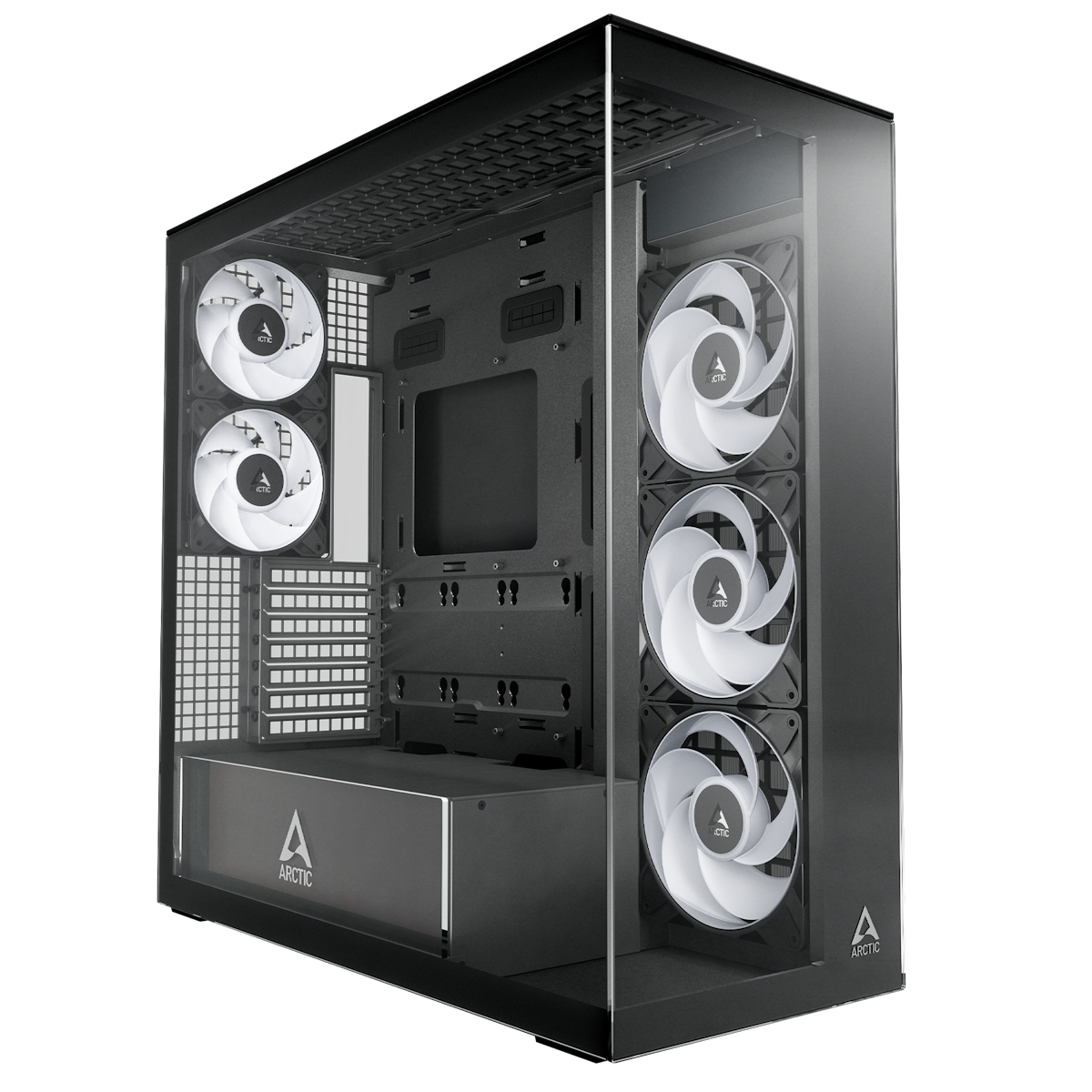 ARCTIC Xtender Black Clear Glass | PC-Gehäuse Gehäuse Produkt Bild 1