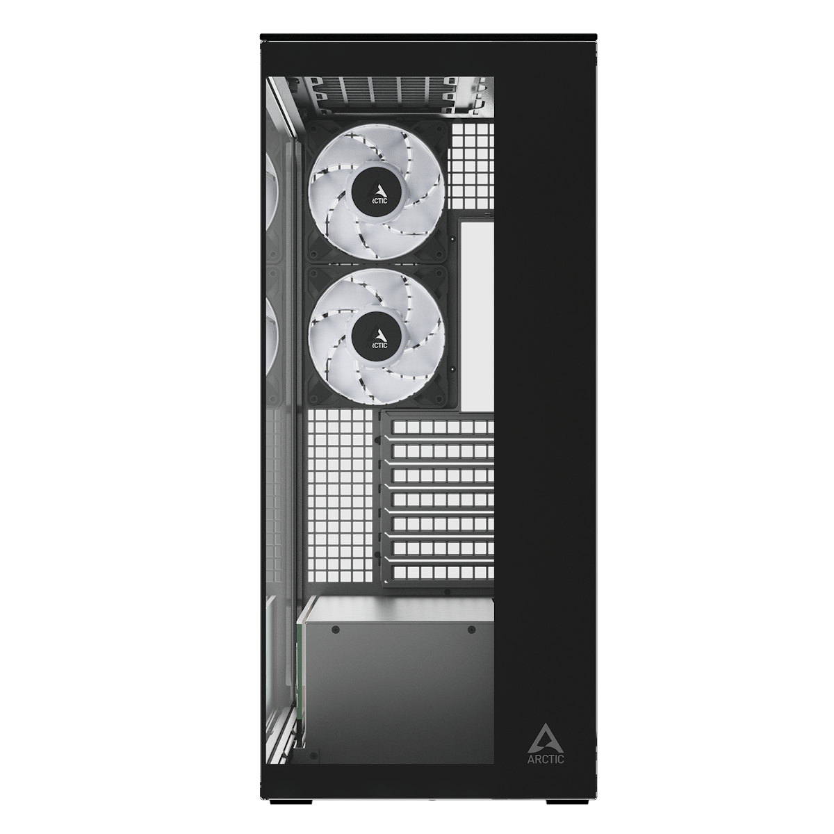 ARCTIC Xtender Black Clear Glass | PC-Gehäuse Gehäuse Produkt Bild 2