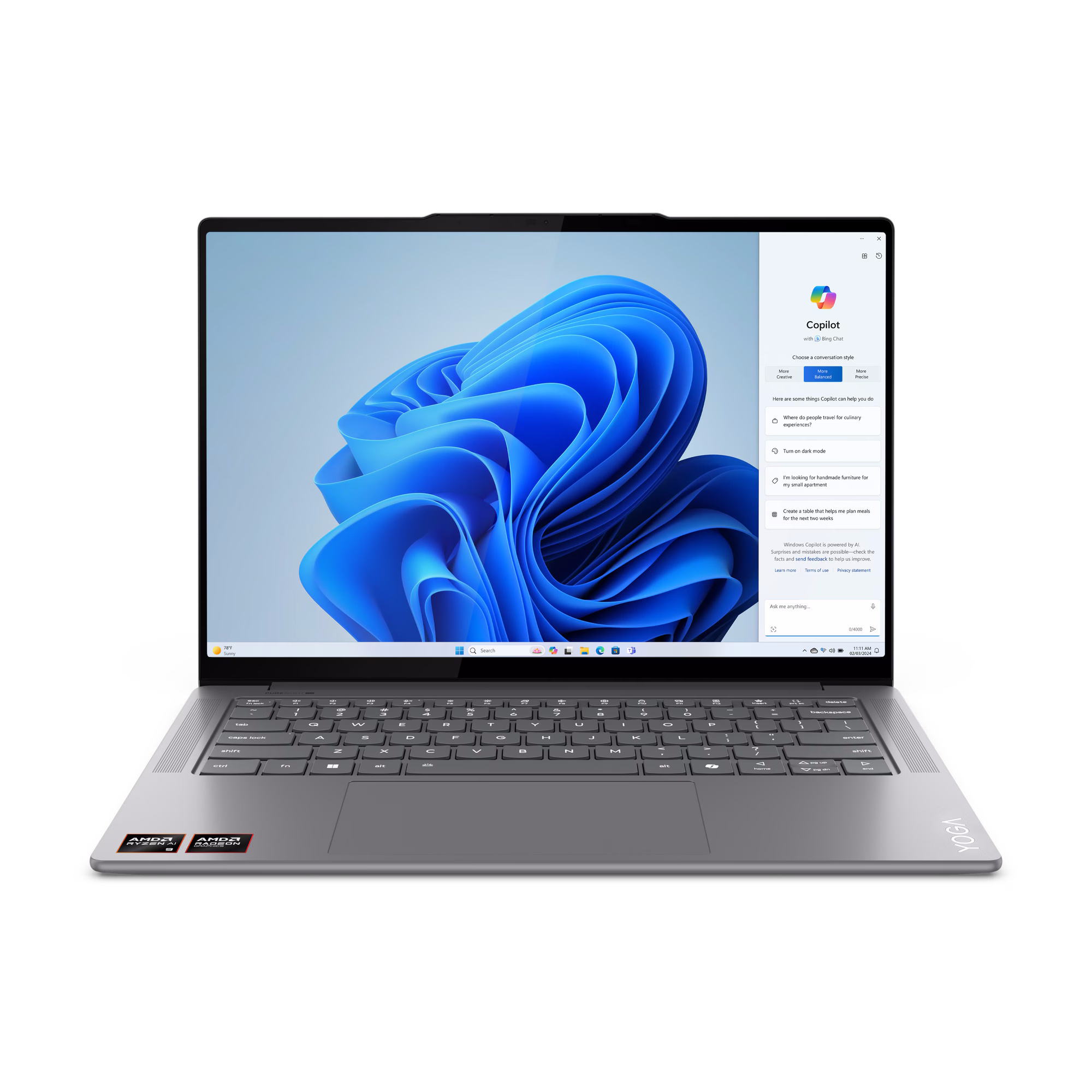 Lenovo Yoga Pro 7 (FL) - 83HN000QGE-CAMPUS 14.5" 2.8k OLED, Ryzen AI9 - 365, 32GB RAM, 1TB SSD, Aluminium Chassis, Win11...