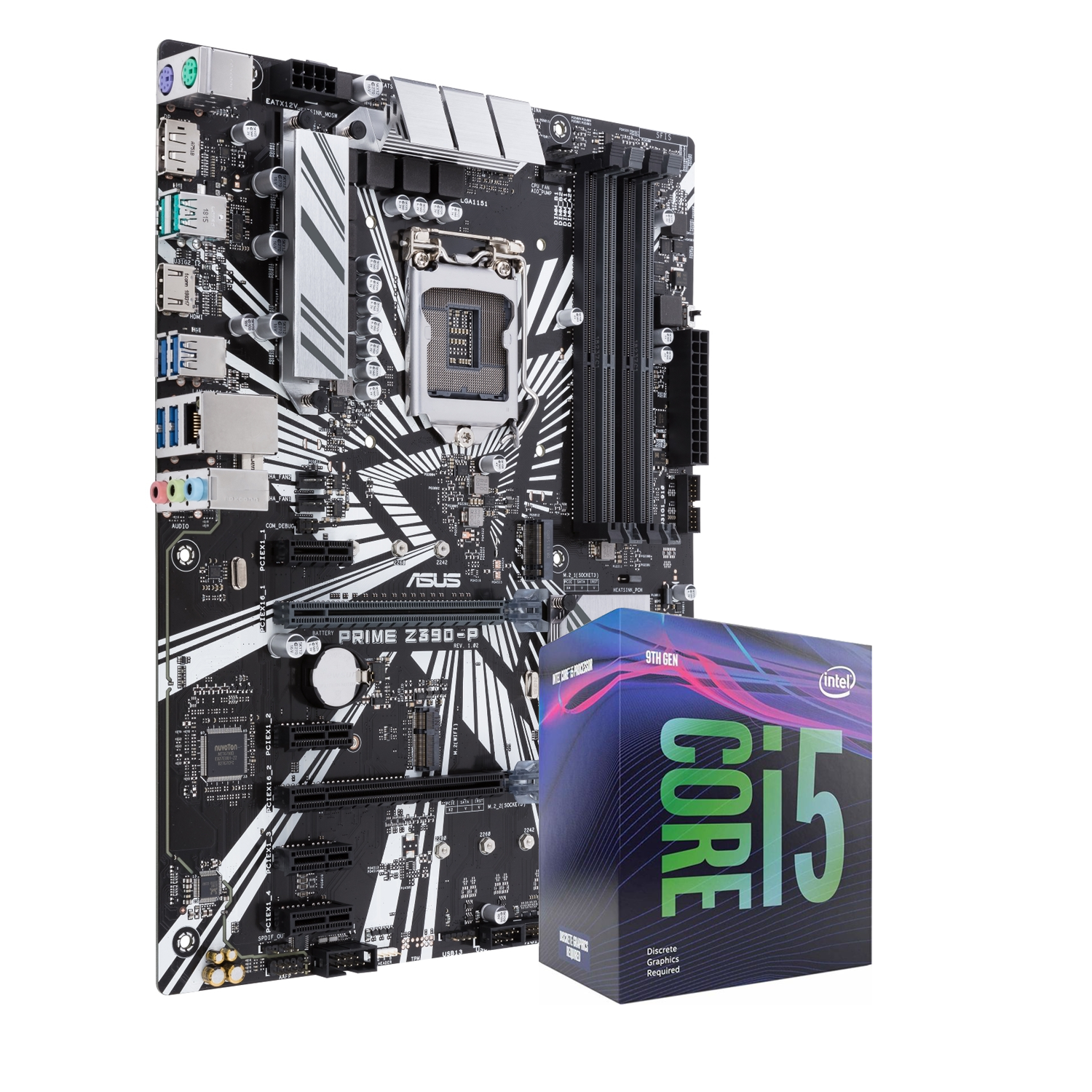 ASUS Prime Z390-P Mainboard + Intel i5-9400F CPU