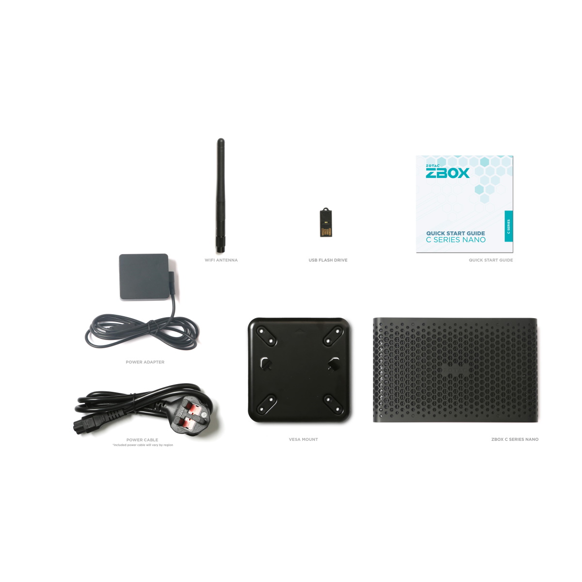 ZOTAC ZBOX CI629 Nano Barebone Intel Core i3-1315U, 2x DDR5 SO-DIMM, 1x M.2, 1x 2,5" Slot, Intel UHD Grafik, 1x Thunderbolt 4, WiFi 6, Bluetooth 5.2,  PC Produkt Bild 7