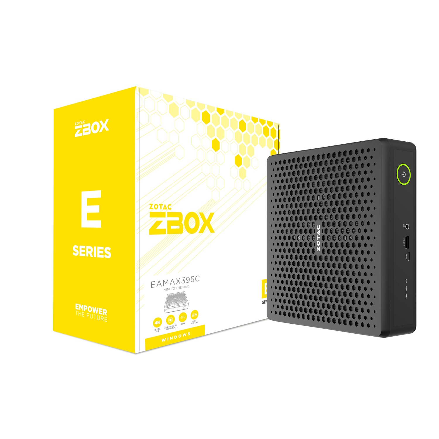 Zotac ZBOX Magnus EAMAX395C KI Workstation AMD Ryzen AI Max+ 395, 128 GB LPDDR5X, 1 TB M.2 SSD, AMD Radeon 8060S, USB 4, WIFI 7, BT 5.4, Windows 11 Ho