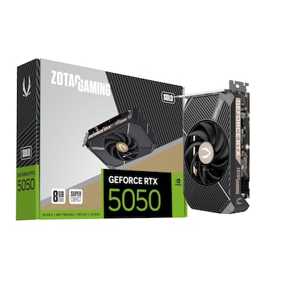 ZOTAC GAMING GeForce RTX 5050 8GB Solo Grafikkarte - 8GB GDDR6, DVI, HDMI, DP