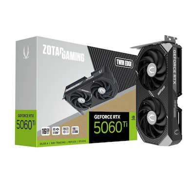 ZOTAC GeForce RTX 5060 TI 16GB Twin Edge - 16GB GDDR7, HDMI, 3x DP
