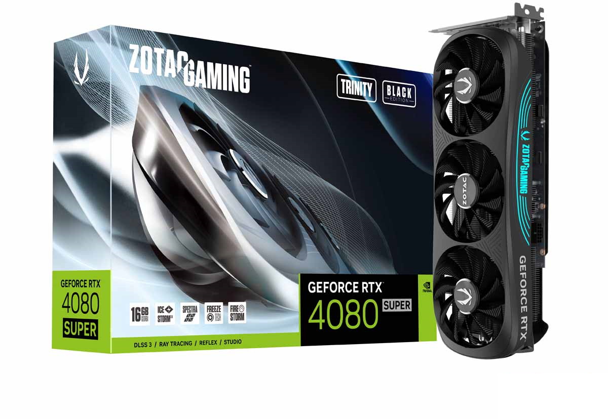 グラフィックボード・グラボ・ビデオカード 4080 Super RTX Geforce Zotac Trinity ZOTAC GAMING GEFORCE RTX 4080 SUPER Trinity BLACK EDITION
