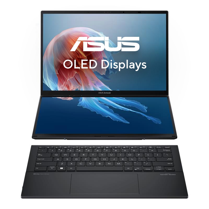 ASUS Zenbook Duo UX8406CA-QL055W 14" WUXGA OLED (Intel Ultra 9-285H, 16GB RAM, 1TB SSD, Windows 11) bei notebooksbilliger.de für 1.299,00 € statt 2.099,00 € UVP!