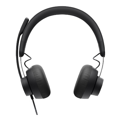 Logitech Zone Wired Headset, UC optimiert, USB-Anschluss, Rauschunterdrückung, kabelgebunden, graphit