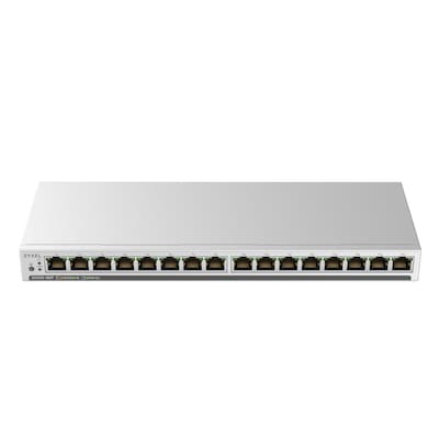 Zyxel GS1100-16EP Unmanaged Switch 16-Port, 16x Gigabit Ethernet (PoE+, bis zu 135W)