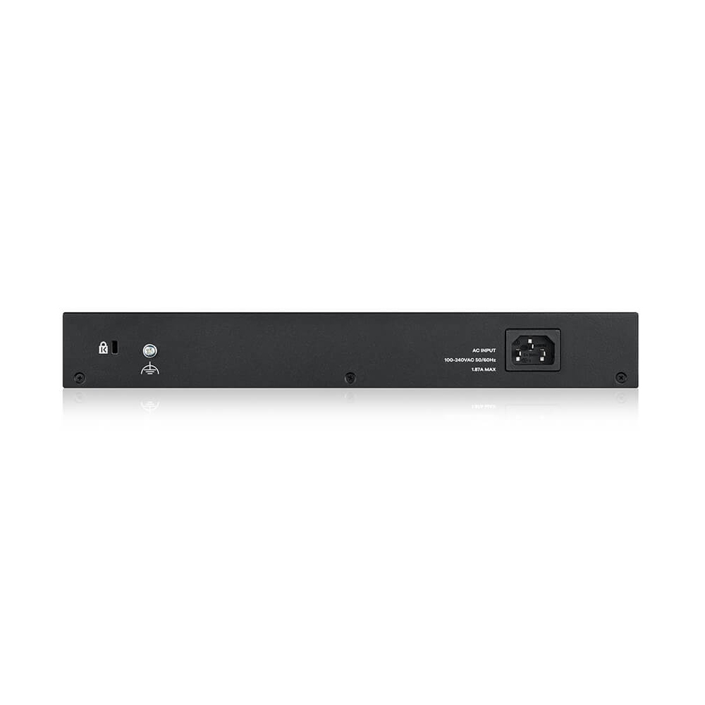 Zyxel GS1900-24EP Smart Managed Switch 24x Gigabit Ethernet (12x PoE+ max. 130 Watt), Layer 2, Rackmount Netzwerk-Switch Produkt Bild 4