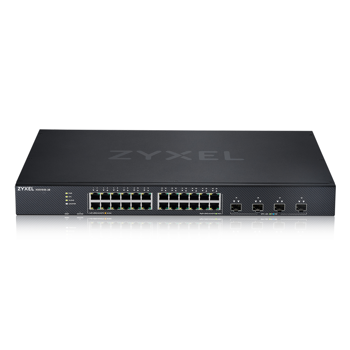 Zyxel XGS1935-28 Smart Managed Switch 24x Gigabit Ethernet, 4x 10 Gigabit SFP+